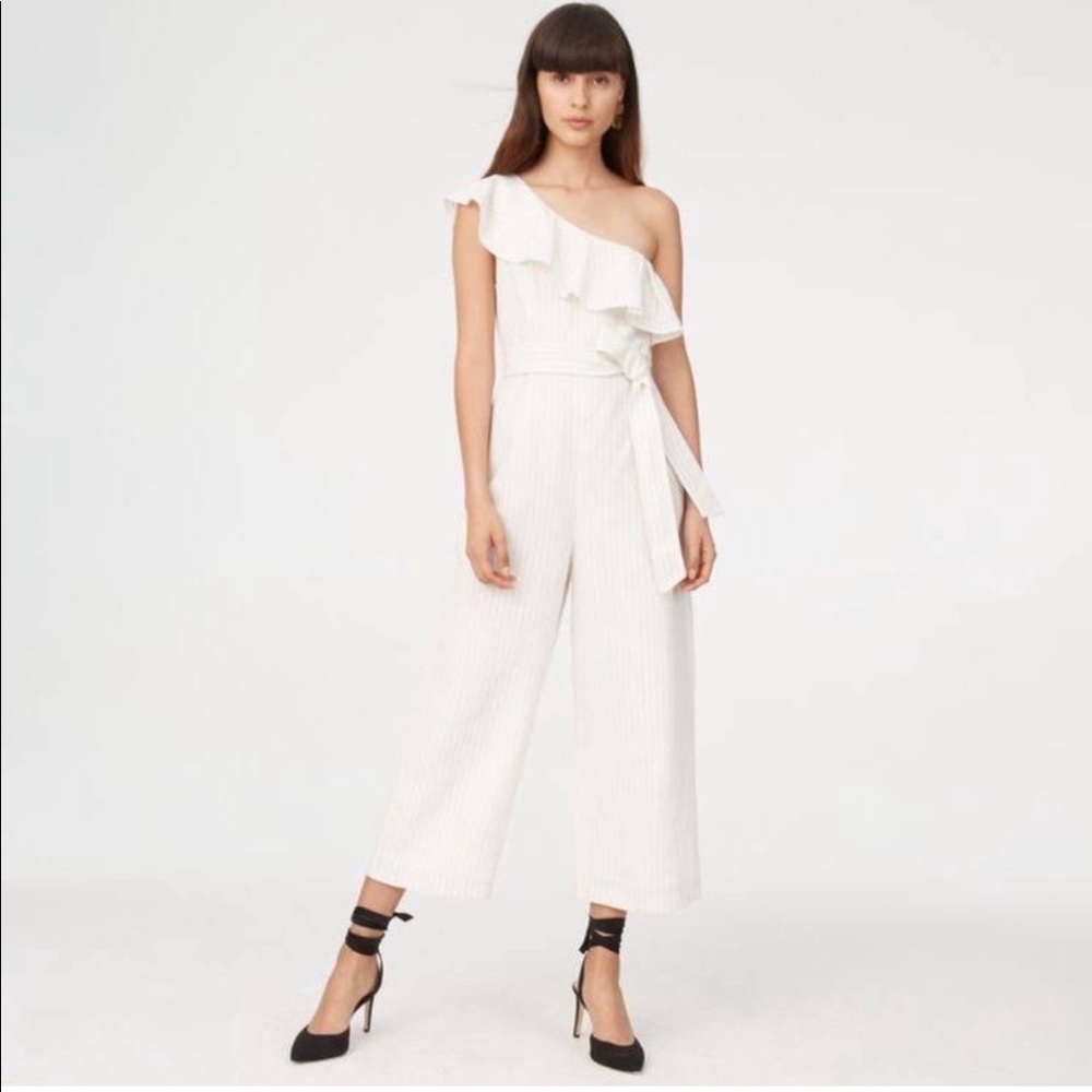 Club Monaco Striped Jumpsuit